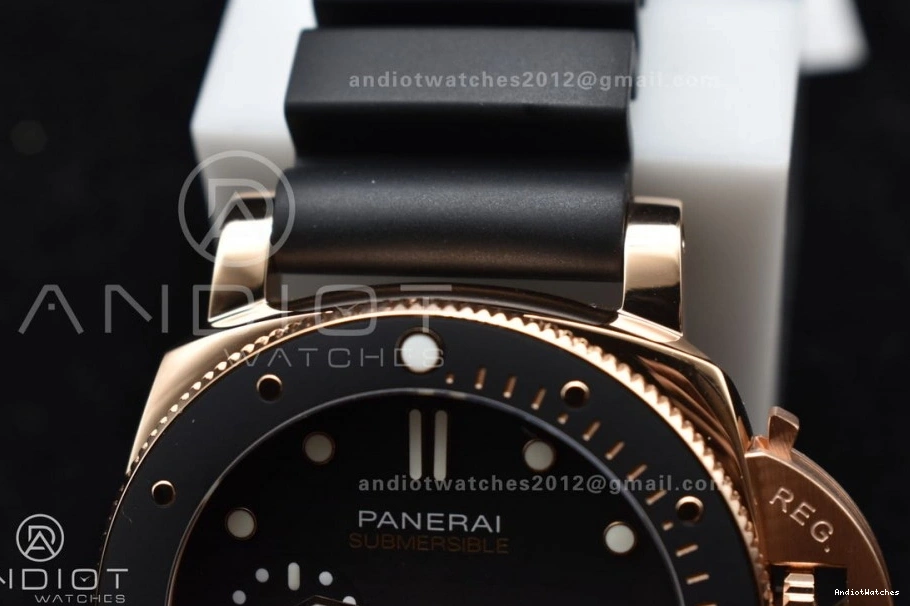 WrinkleFree 992 Best 42mm Dial P PAM2164 Rubber Black VSF Strap on Edition Submersible Black 0422